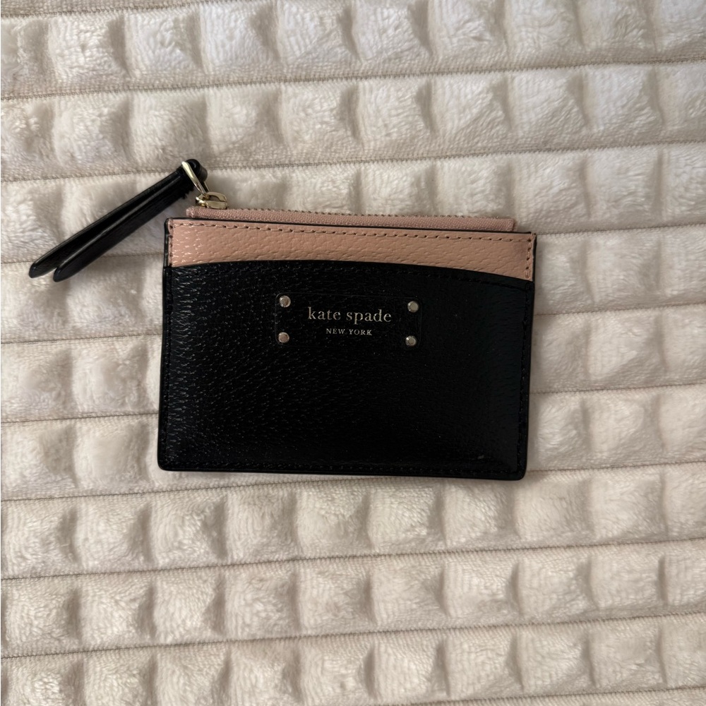 Kate Spade Black and Blush Card Wallet